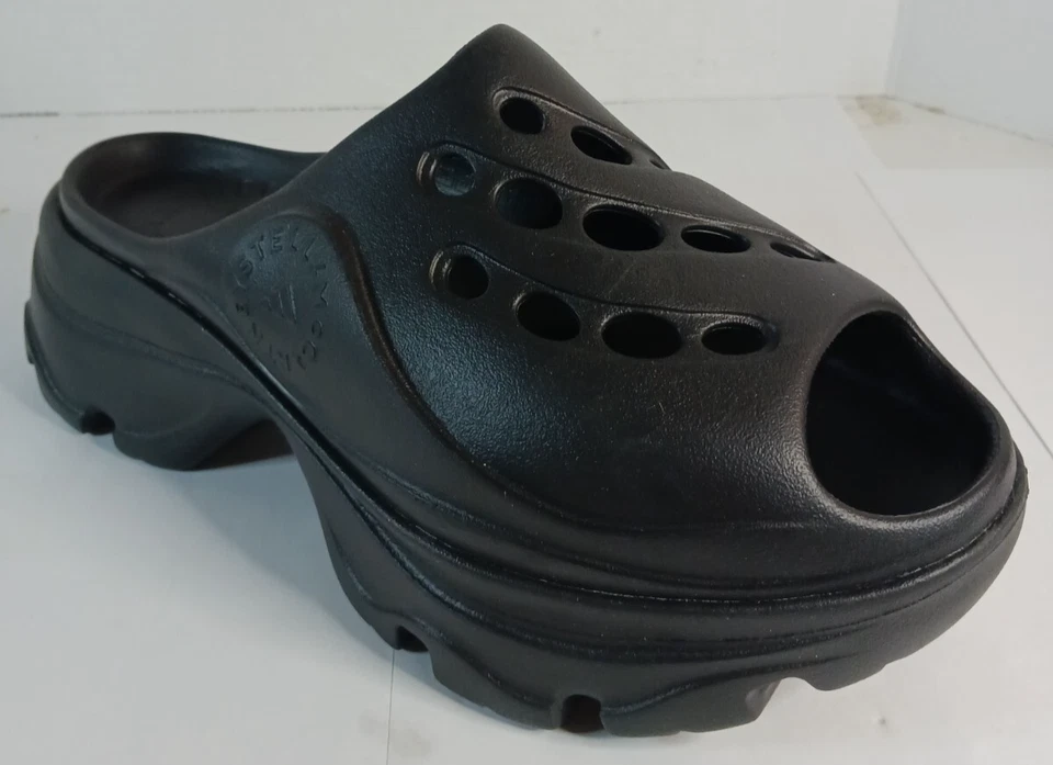 adidas Womens adidas By Stella McCartney Clogs Black Size 10 - Image 3 of 4