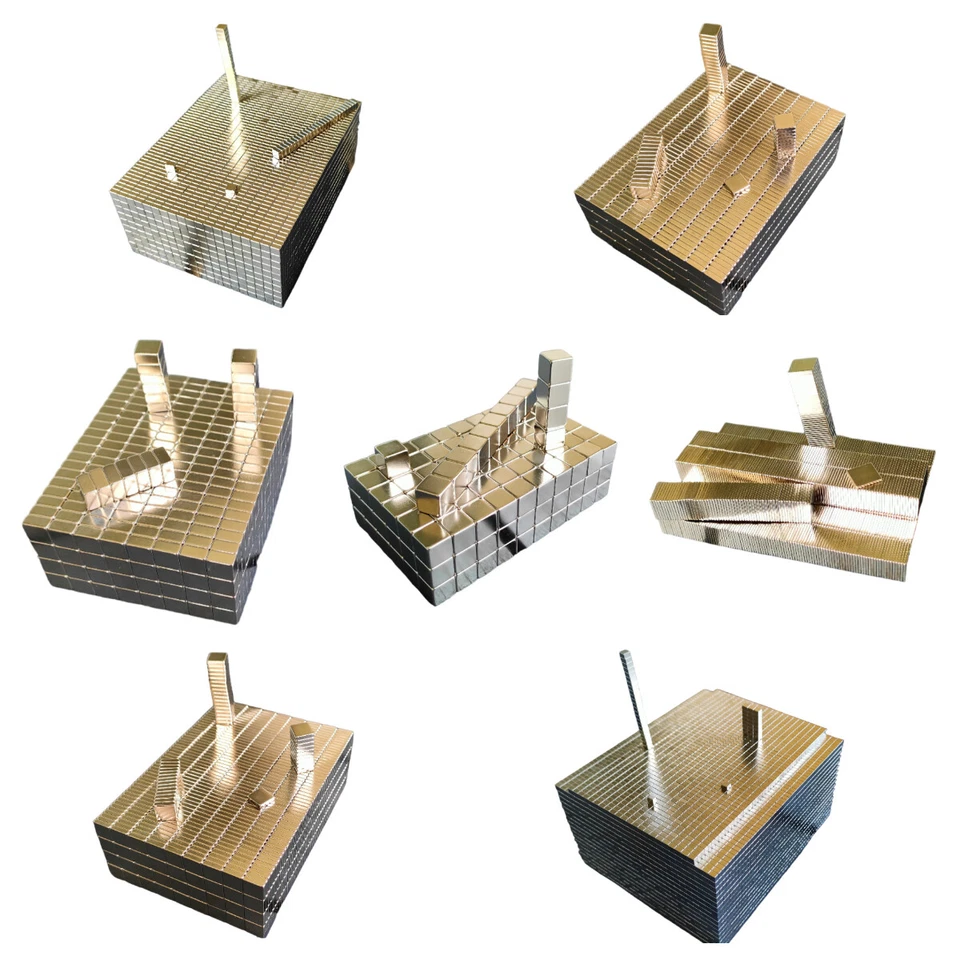 MARKENLOS Quader Block Magnet Eckig Starke Neodym NdFeB Power Magnete verschiedene Größen