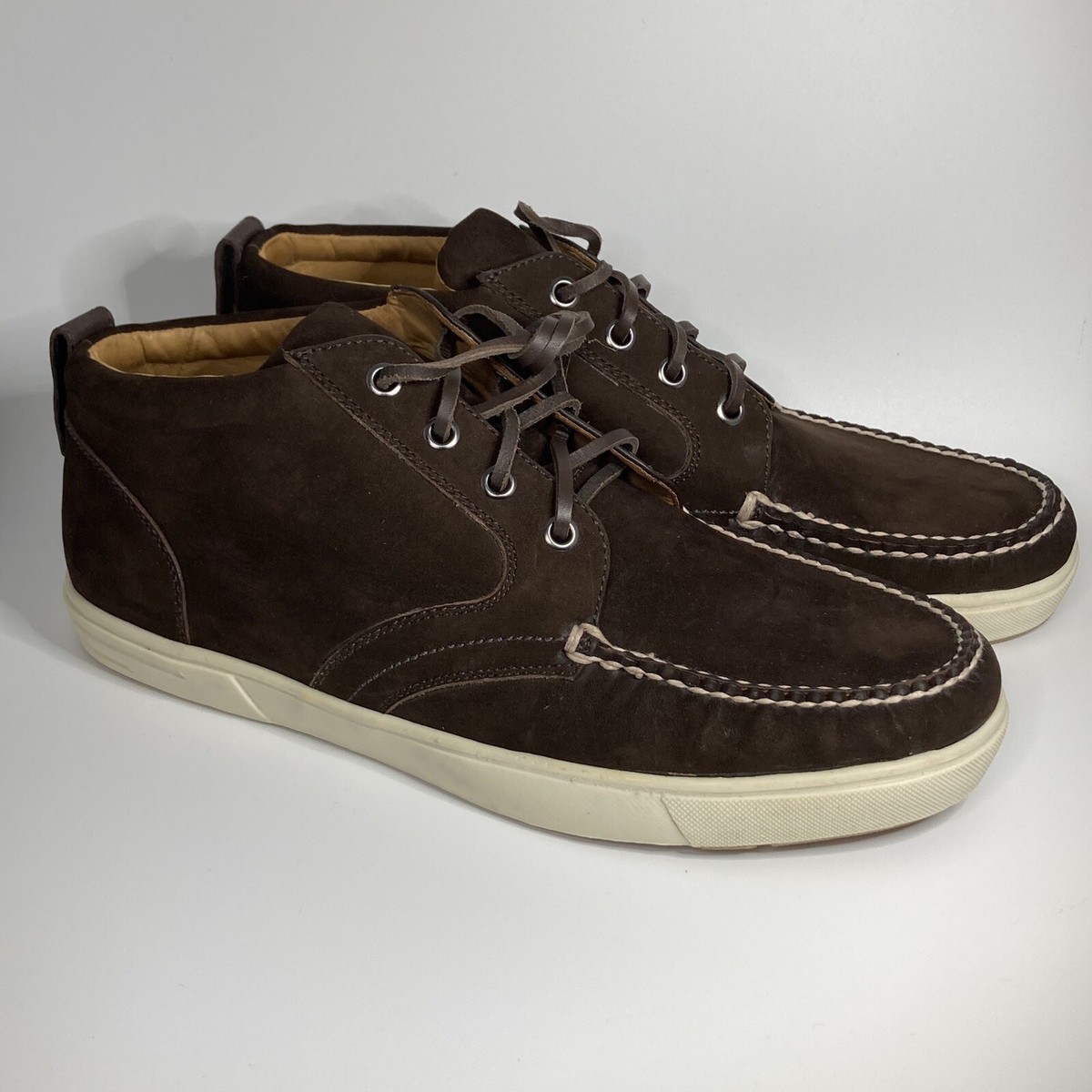 Peter Millar Brown Midtown Chukka Nubuck Sneaker Size 8.5  display picture 2