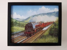 Malcolm Root Steam Train print 'A 'Duchess' At Dillicar' FRAMED