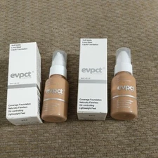 Lot of 2 EVPCT  Coverage Foundation Soft Matte 224  NIB 30 ml