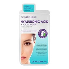 Image of Skin Republic Biodegradable Hyaluronic Acid + Collagen Sheet Face Mask