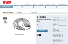 CH850 BWD 7MM MOPAR V-8 Custom Fit Spark Plug Wire Set