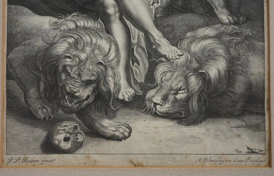 Daniel in der Löwengrube Abraham Blooteling 1640 Rubens - Bild 3 von 4