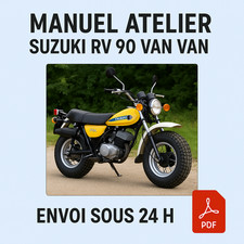Manuel Atelier Suzuki RV 90 Van Van 1970-1980 Revue Technique Moto RMT CD PDF