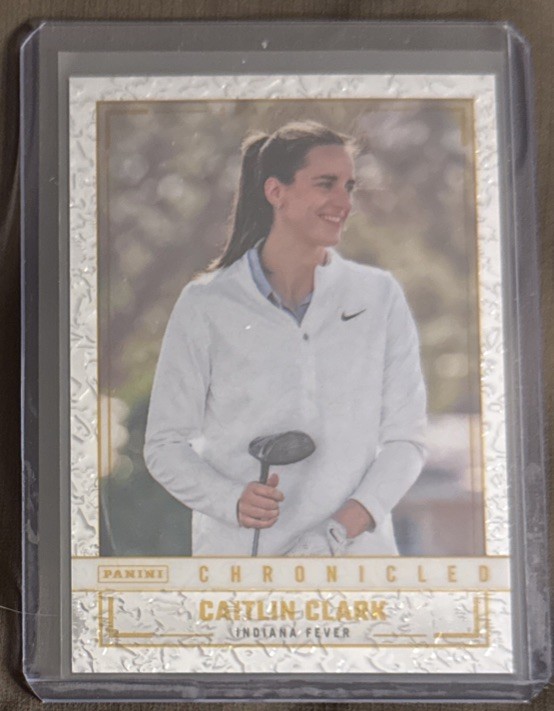 2025 Caitlin Clark Chronicled Chrome Card #100 Gold 29/50