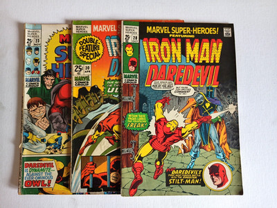 Marvel Super-Heroes x 3 | #23 28 30 | Iron Man / Ultimo / X-Men | 1969-71