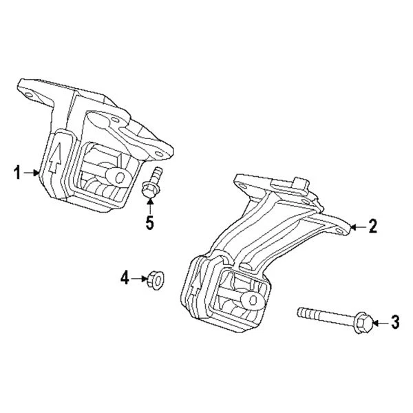 For Ram 2500 2017-2018 Mopar 68090658AA Engine Mount Isolator Foto 4 de 4