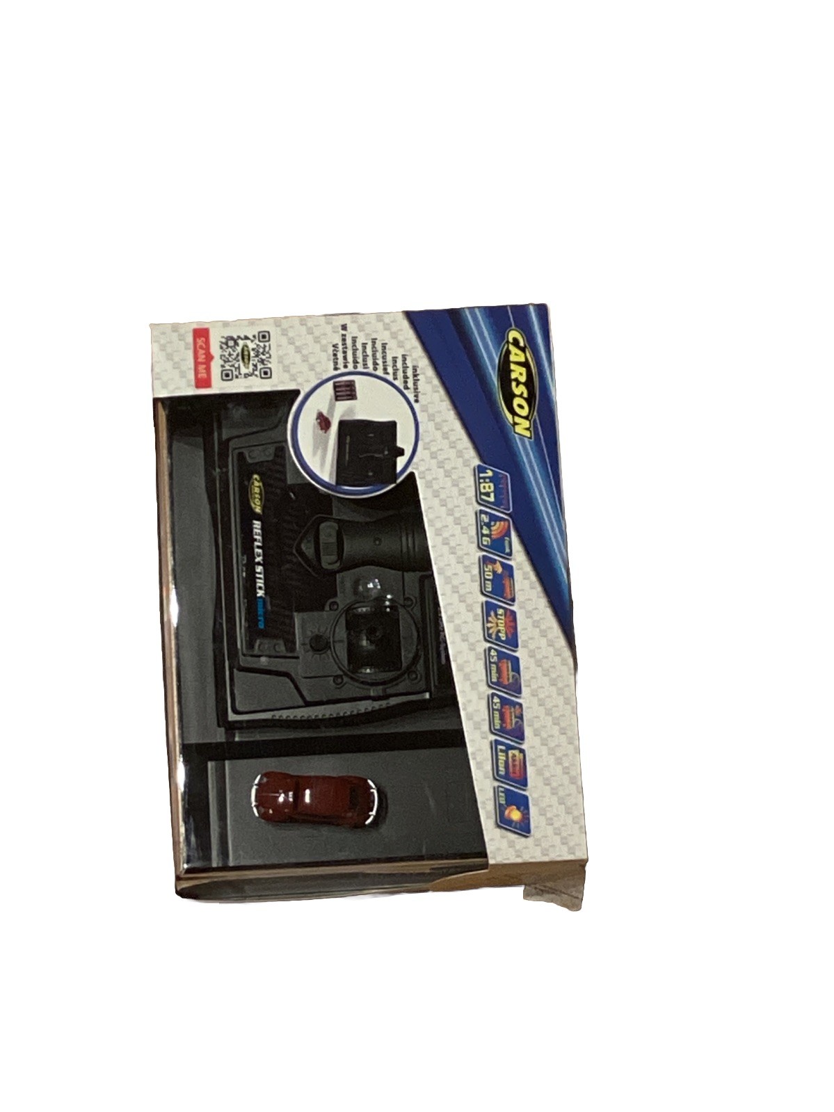 Carson Reflex Stick Micro 1:87 VW Käfer ferngesteuert LED-Beleuchtung NEU & OVP