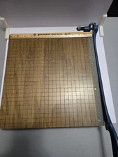 Vintage Montgomery Ward Wood Block Paper Cutter No 12 Rare 