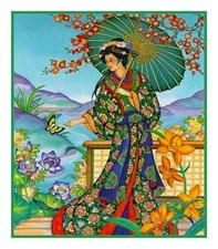 Japanese Artist Hokusai Asian The Lady #2 Cou...
