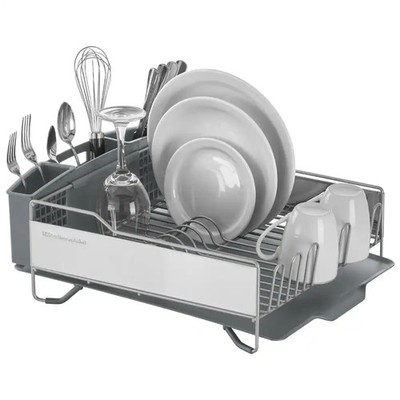 [SALE HOT] KitchenAid Full Size Dish Rack - Grey