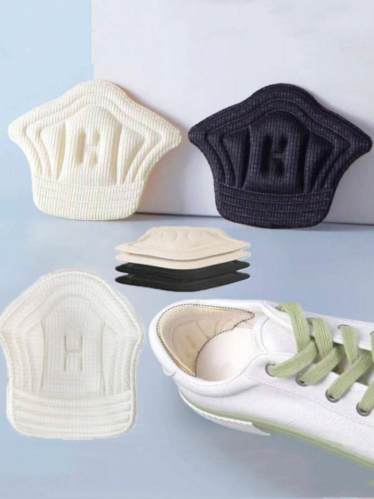 2 plantillas ajustables parche almohadillas para el talón cojín zapatos deportivos antidesgaste almohadillas para pies