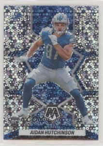 2022 Panini Mosaic NFL Debut No Huddle Silver Prizm Aidan Hutchinson Rookie RC