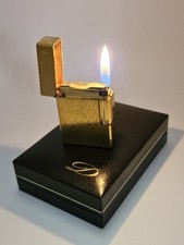 Oryginał S.T. Zapalniczka Dupont Ligne 1 – vintage, złota, dobry stan