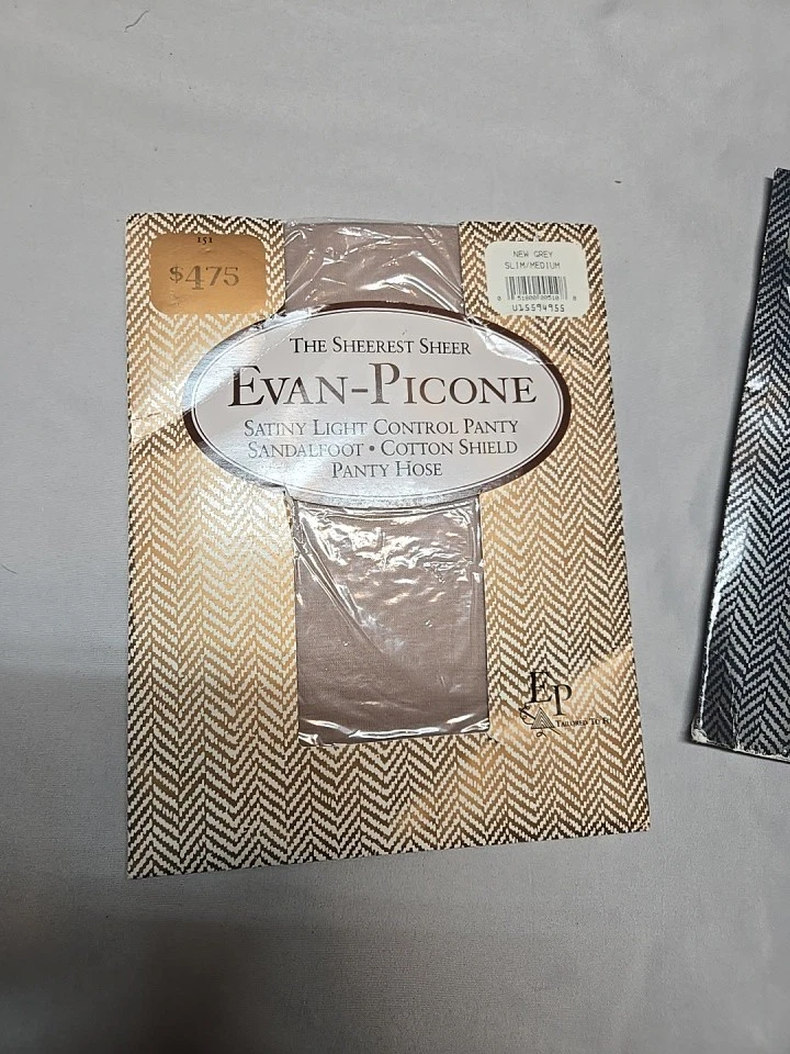 Paquete de 2 mangueras Evan Picone para mujer nuevas grises y vainilla ambas talla mediana 1 es delgada mediana Foto 2 de 4