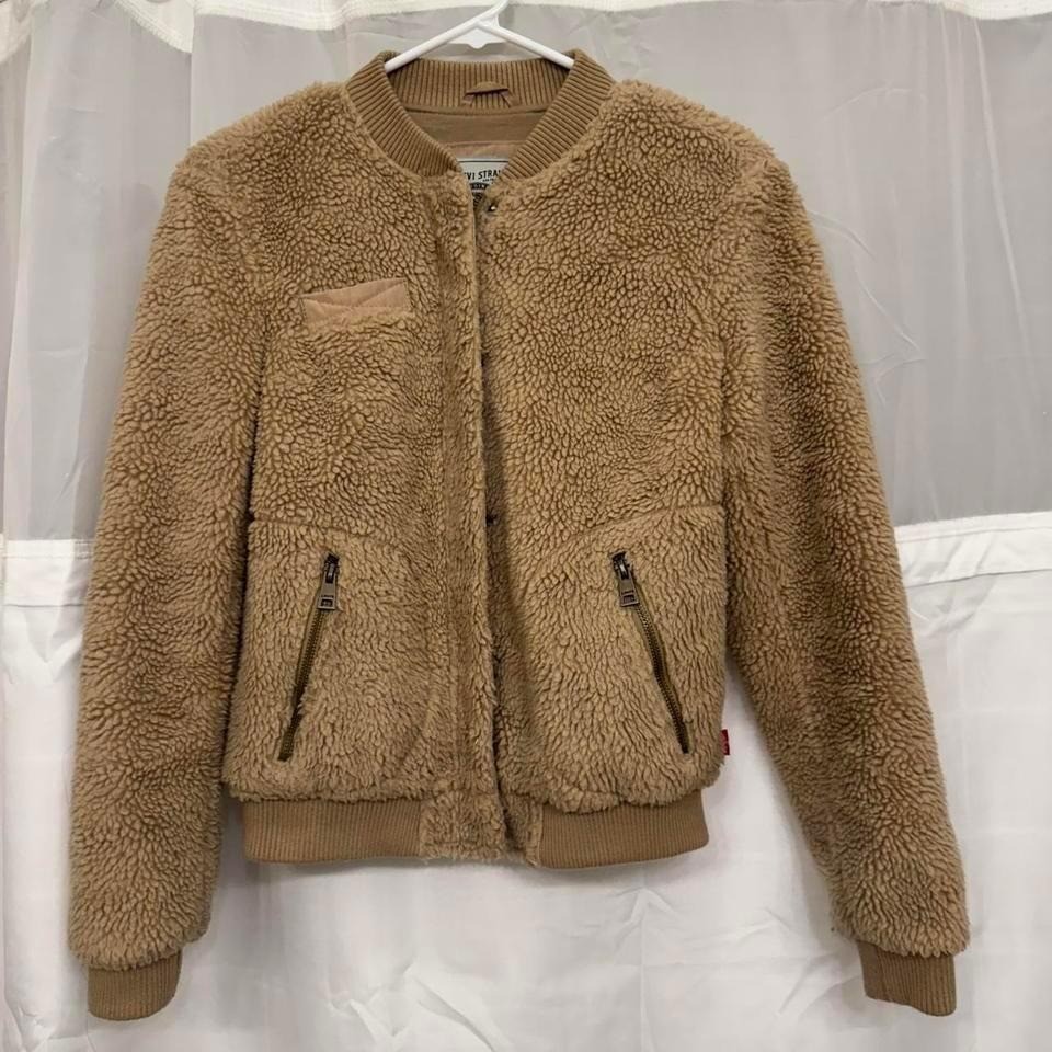 Levi's Beige Soft Outer Shell Jacket Womens XS - image 3