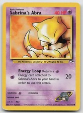 Sabrina's Abra 91/132 Common Gym Heroes Pokemon Unlimited Damaged on eBay