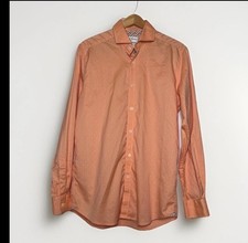 Robert Graham 100 Cotton Long Sleeve Button Up Shirt Size 39 15.5 Tailored Fit