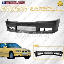 New Front Bumper Body Kit Grille Black Fits 1992-1999 Bmw E36 3series M3 Style