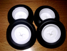Unpainted Steel Racing Wheels Blackwall Tires Salvaged From 1955 Chevy Bel Air