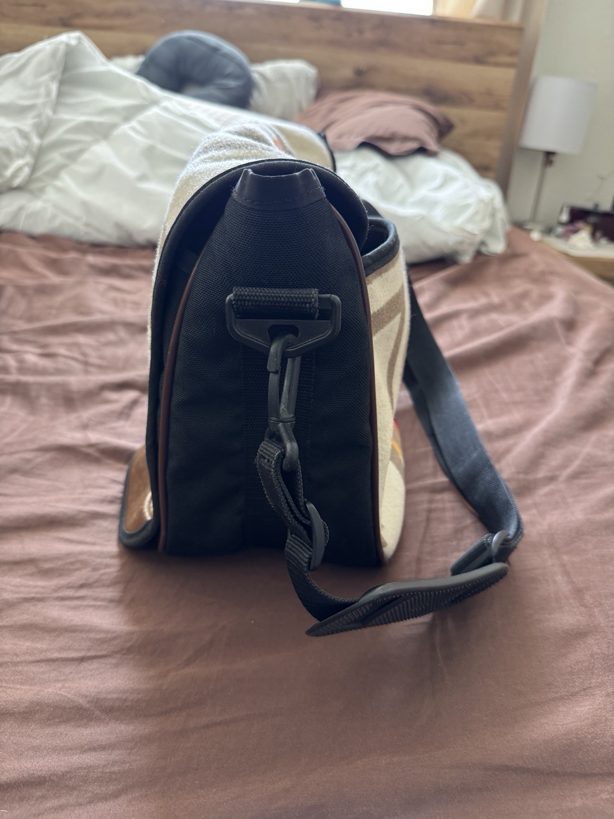 Pendleton Bag W/Shoulder Strap Brown Leather 82%W… - image 6