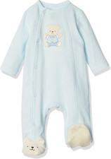 Clothes for Baby Boys' 100% Cotton Scratch-Free Tag Footie Sleeper, Preemie to 9