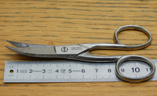 vintage CISEAUX COURBE ancien SOLINGEN weyer C&R Carl & Robert LINDER germany