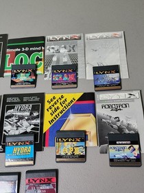 Lot Of 12 Atari Lynx Games - Batman, Rampart, Robotron, Kung Food, Klax, APB etc