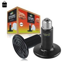 2-Pack 150W No Light Heat Bulbs for Reptiles  Small Animals - Quick Heating