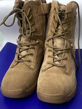 NORTIV 8 Response Men's Brown Military Work Boots Hiking Combat  Size 10.5.  V35