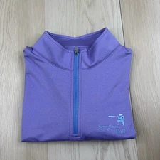 Peter Millar Viota Performance Melange Spyglass Hill Golf 1/4 Zip Pullover Sz L