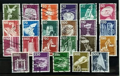 BRD Bund | Industrie & Technik KOMPLETT ab 1975 | 23 Werte | Albumware | Pracht - Bild 1 von 3