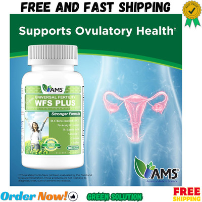 America Medic  Science WFS Plus Fertility Supplements for Women 90 Capsules S...
