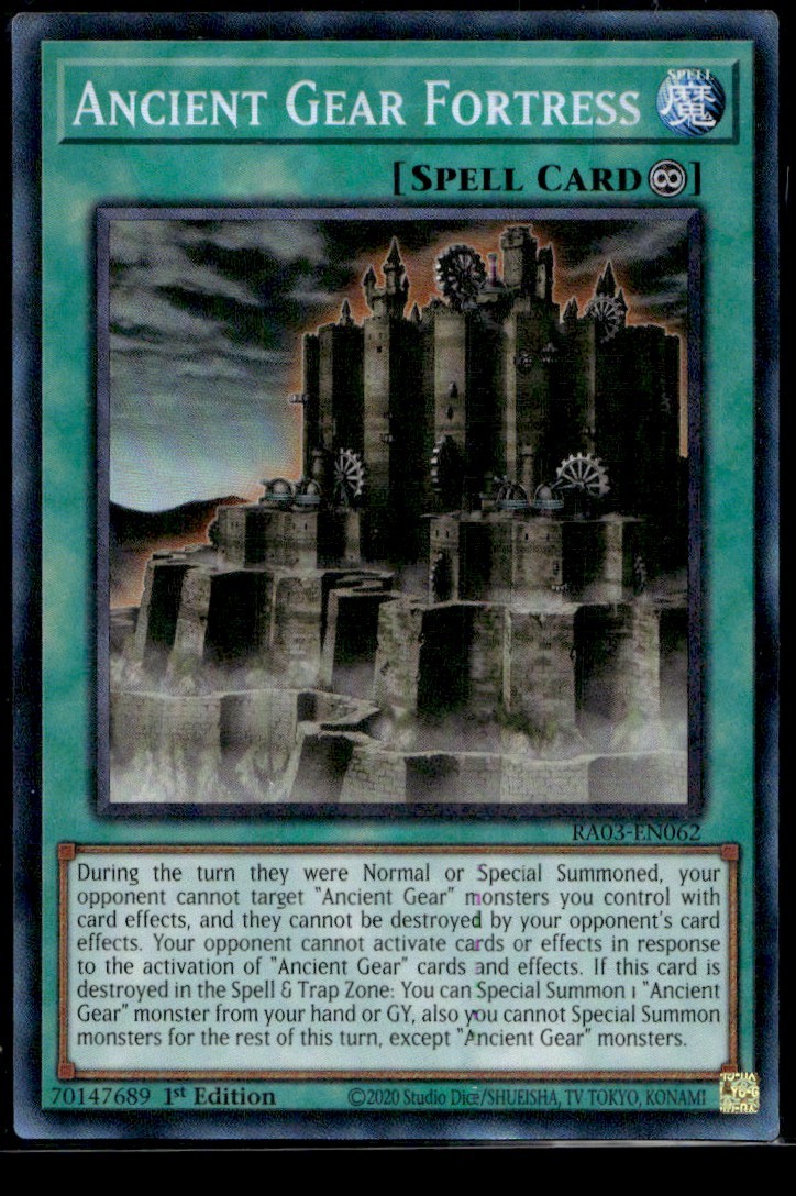 Ancient Gear Fortress (PCR) - RA03-EN062 - YuGiOh | Buy 3 Get 5 Free