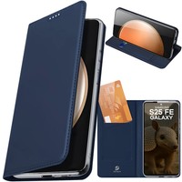 HandyhüLle Mit Klappe FüR Galaxy S25 Fe Dux Ducis Case Cover Etui Dunkelblau