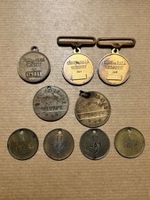 Romanian Dog Tags Lot (9 pcs) – Veterinary & Kennel Club – 1939–1960s – Buchares