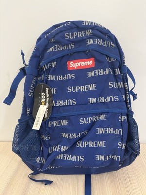 Supreme 3M Reflective Repeat Backpack Blue Rare