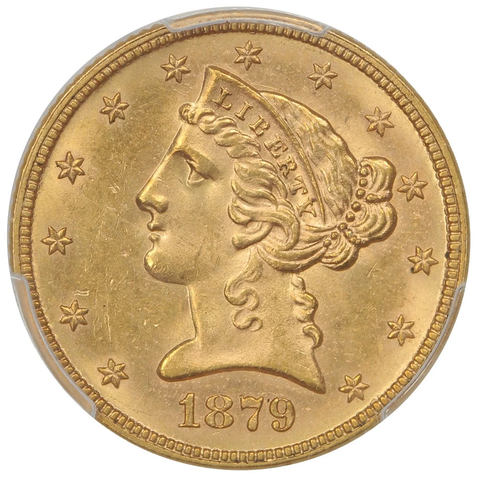1879 $5 PCGS MS64 - Liberty Head $5 - Image 3 of 4