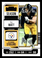 T.J. Watt 2023 Panini Contenders #85 Pittsburgh Steelers *128