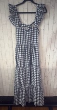 Reformation Hartford Dress -blue &white 