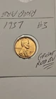 1937 WHEAT PENNY GEM RED BU LINCOLN CENT 1937-P LOT #3 GEM UNC RED LUSTER