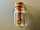 0.261 Gram Small Gold Pieces in A Glass Vial....eyelet for Necklace — photo 3