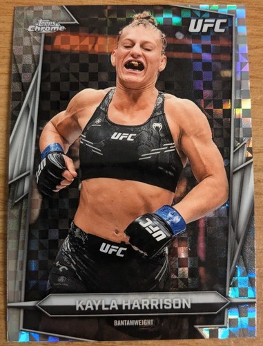 2026 Topps Chrome UFC Kayla Harrison Xfractor #55