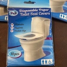 Toilet Seat Cover - Flushable  Disposable 5 Packs Of 10 for 50 Total