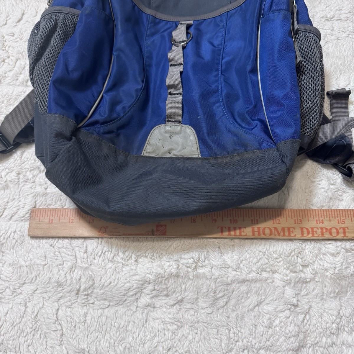 Title (SEO Optimized):L.L.Bean Explorer Backpack Blue Gray Nylon Outdoor View 3
