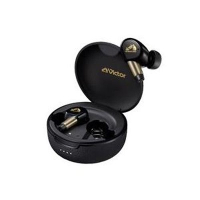 Victor ワイヤレスイヤホン HA-FW5000T 新品未使用 Victor HA-FW5000T-B Wood True Wireless Earbuds LDAC ANC Black from