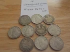10   Canadian 80% Silver   Dimes   10 Cent    3A