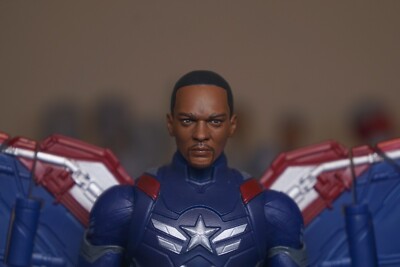 1/12 Marvel Legends New Captain America Sam Wilson custom painted head