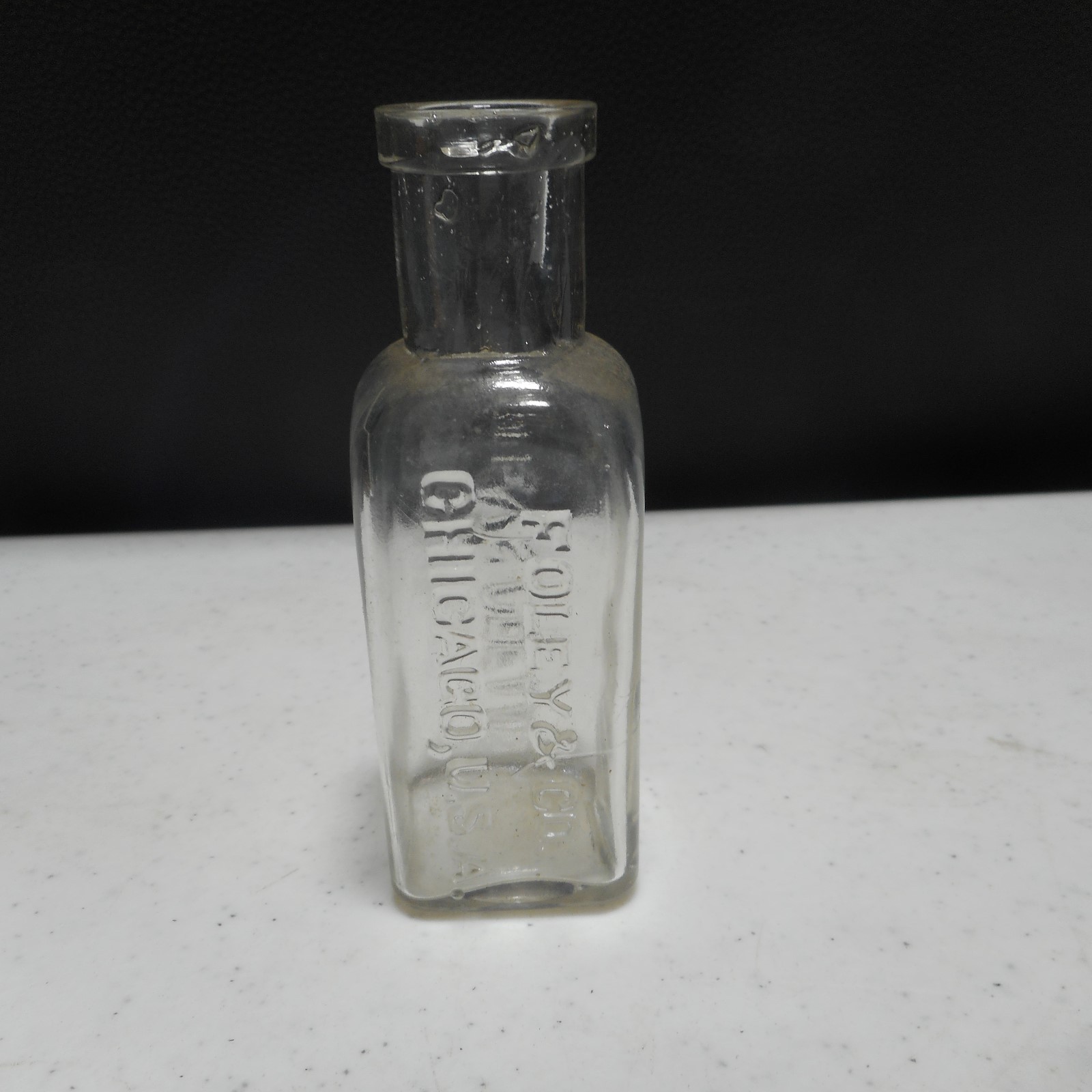 Vintage Foley's Cream Bottle Foley & Co Chicago USA Clear eBay